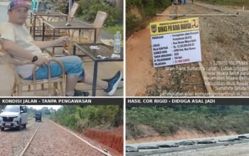 Proyek Jalan Musi Rawas Rp12,3 Miliar Disorot, Papan Plang Baru Dipasang Usai Investigasi Aktivis
